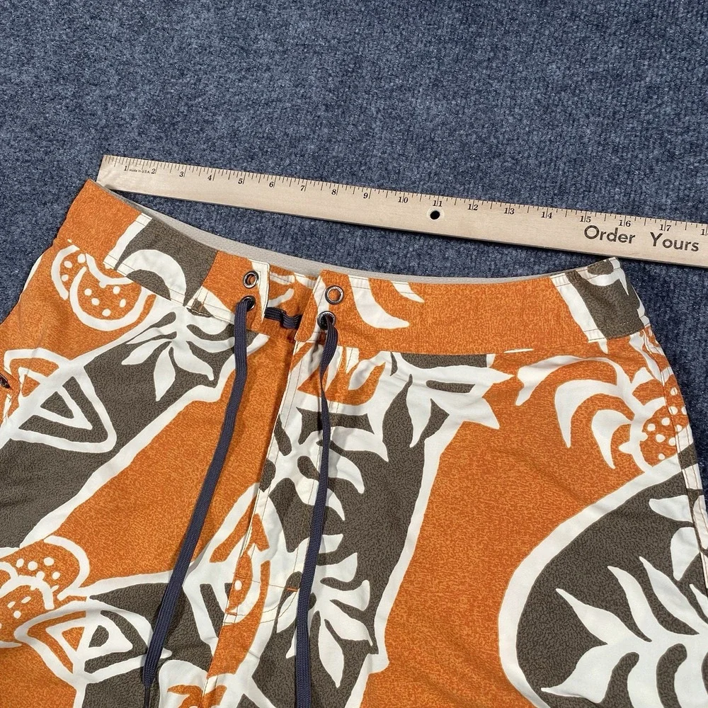 Patagonia Wavefarer Board Shorts Mens Size 35 Geometric Floral Abstract Print - Picture 6 of 10